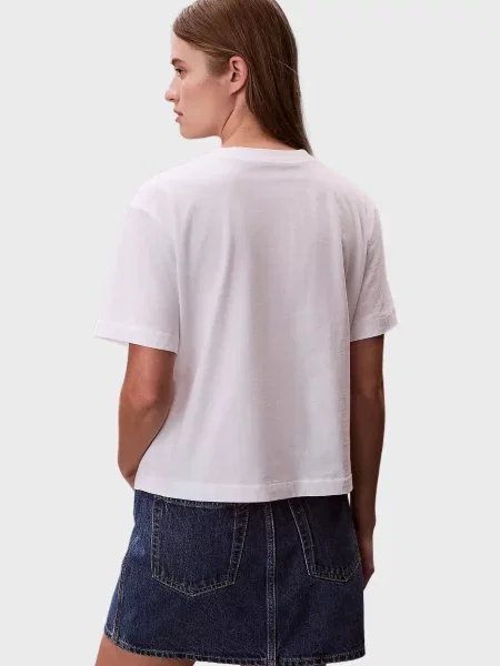 Графічний футболка Calvin Klein Jeans біла