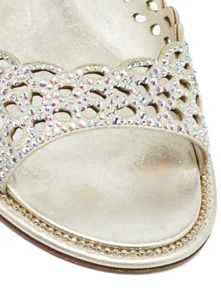 Sandale Le Silla de cristal argintiu