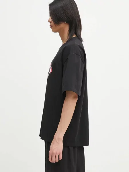 Μπλουζάκι Fiorucci Curly Lollipop Logo Boxy T-Shirt ανδρικό μαύρο