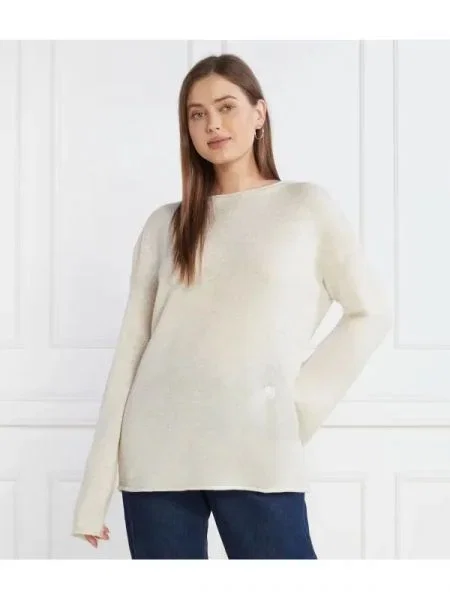 Tommy Hilfiger Gyapjú kötött pulóver BOAT-NK | Relaxed fit