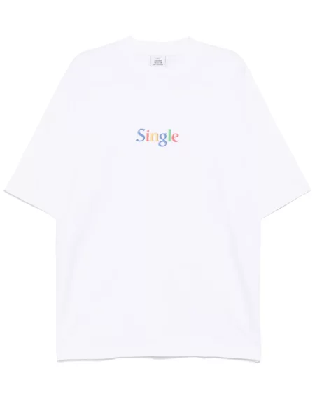 Tricou Vetements cu imagine alb