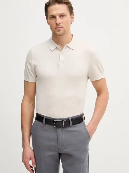 Lindbergh Polo tričko béžové