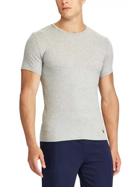 Klasična majica Polo Ralph Lauren siva