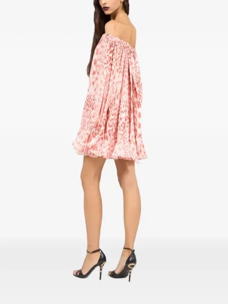 Rochie mini Roberto Cavalli cu imagine roz