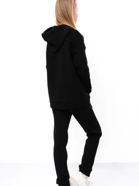 Дитячий Спортивний костюм Носи своє бавовна/поліестер чорний