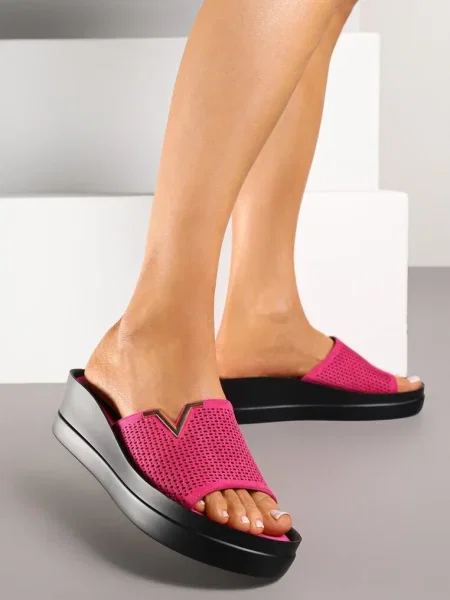 Papuci Gleorine Fucsia roz
