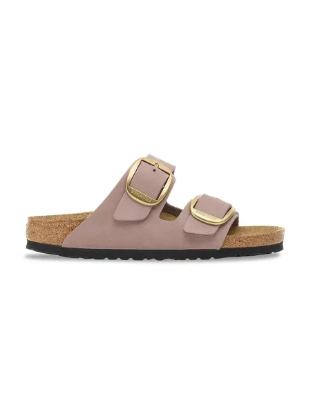 Birkenstock papuci din nubuc Arizona Big Buckle violet