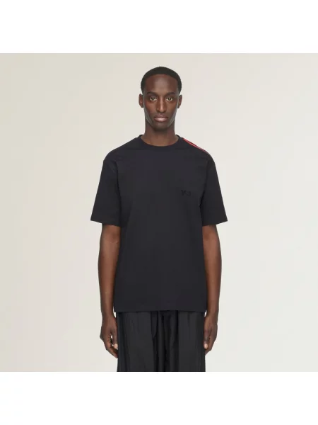 T-shirt Gradient Stripes Short Sleeve T-Shirt Black M czarna