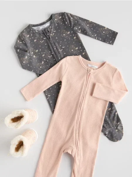 Reserved ромпер 2 шт. пильно-рожевий рожевий