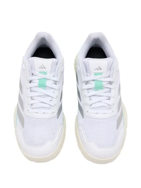 Balerini Adidas cu imagine cu imprimeu animal print alb