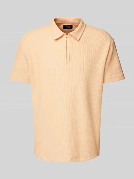 Koszulka polo o kroju regular fit z zamkiem błyskawicznym Mcneal