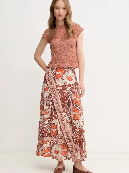 Спідниця Hoss Intropia maxi розкльошена коричневий