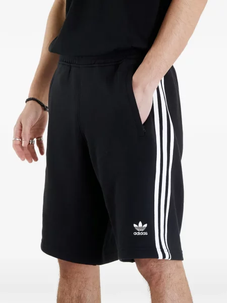 Pantaloni scurți Adidas cu dungi negru