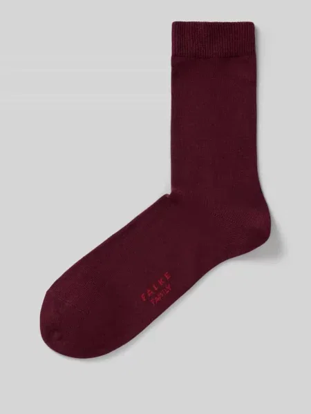 Skarpety z napisem z logo model ‘FAMILY’ Falke bordowe