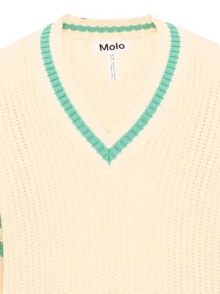 Sweter dziecięcy Molo biały