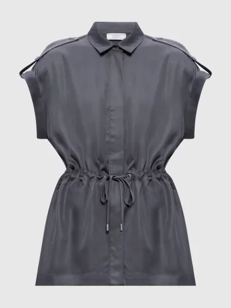 Блуза з ланцюжком моніль Peserico сіра