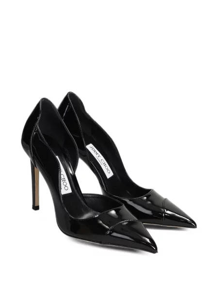 Pantofi cu toc Jimmy Choo din piele de lac negru