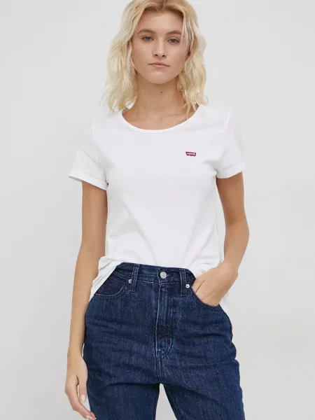 LEVI'S Tricou / gri amestecat / roșu alb
