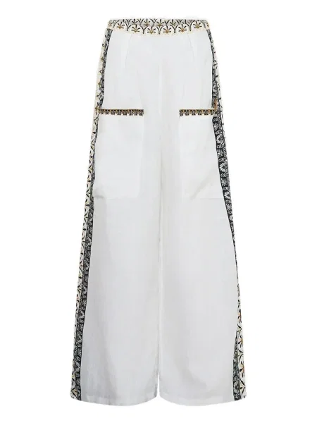 Szerokie spodnie Camilla białe