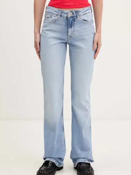 Tommy Jeans jeansy bootcut dziecięce niebieskie