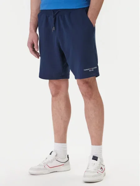 Tommy Hilfiger Športne kratke hlače Logo Mornarsko modra