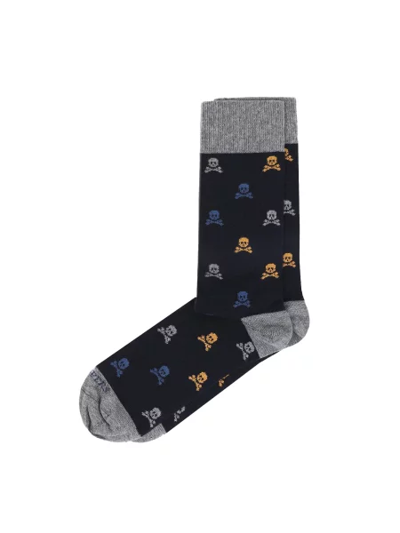 Scalpers Șosete albastru / bleumarin portocaliu gri