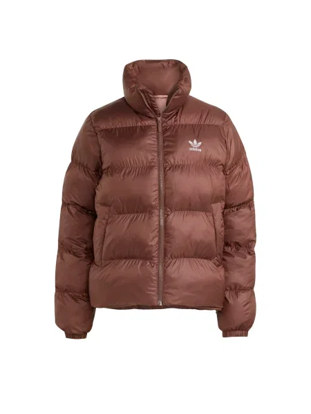 ADIDAS ORIGINALS Zimní bunda Adicolor čokoládová bílá