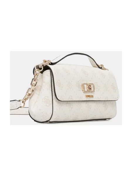 Guess torebka crossbody z imitacji skóry EMELIE biała