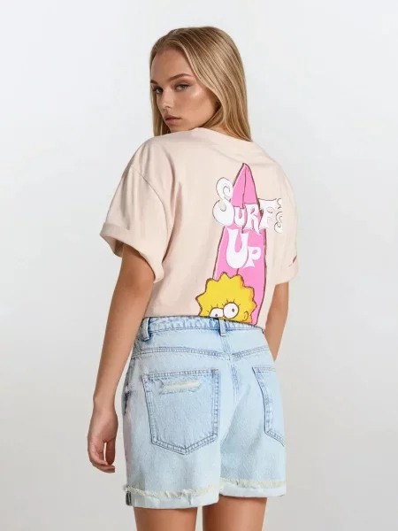 Джинсові шорти mom синій