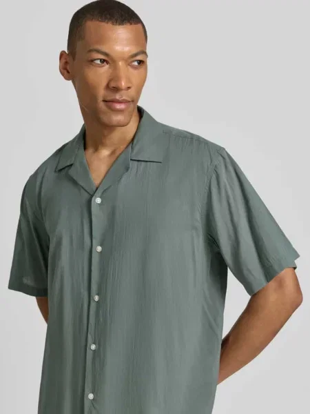 Koszula casualowa o kroju relaxed fit z mieszanki bawełny model RELAXAIR' Selected Homme