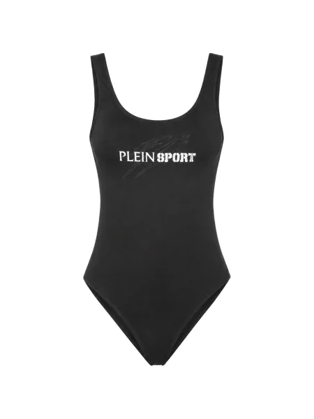Costum de baie Plein Sport cu imagine negru