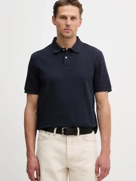 Guess Tricou polo Bleumarin