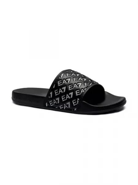 Emporio Armani Water Sports All Over flip-flop teljes fekete/fehér színben Water Sports All Over fekete