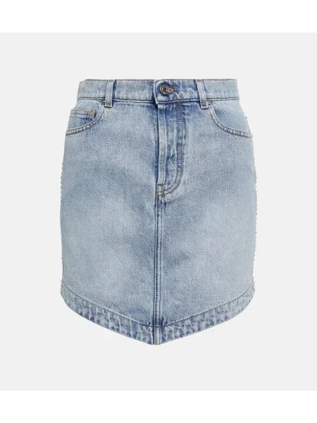 Spódnica jeansowa Alexandre Vauthier niebieska