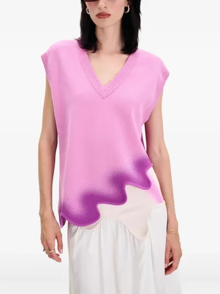 Kamizelka Ph5 z dekoltem w serek różowa