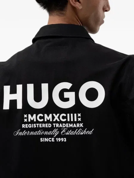Geacă Hugo cu imagine negru