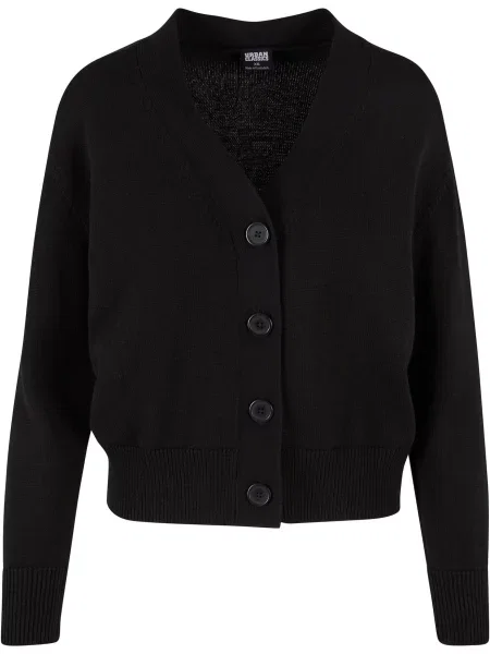Urban Classics Geacă tricotată negru