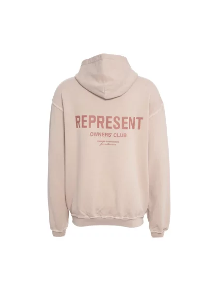 Bluza z kapturem Represent beżowa