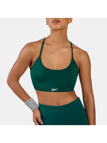 Reebok sportowy biustonosz z ramiączkami Kendal Coreunisex Metal Green Size: zielony