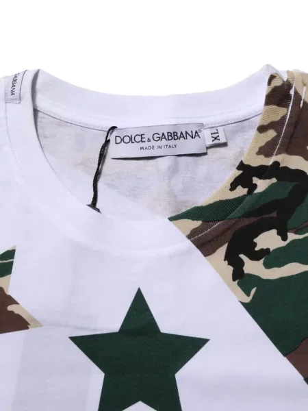 Μπλούζα Dolce & Gabbana με σχέδιο παραλλαγής λευκό