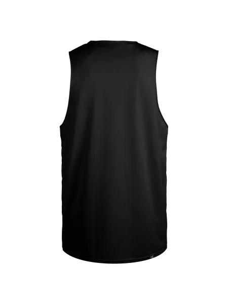 PUMA Tricou funcțional Hoops Team Reverse negru alb