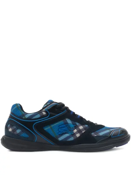 Sneakerși Burberry în carouri albastru