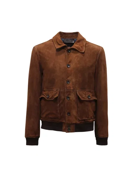 Kurtka The Jack Leathers zamszowa brązowa