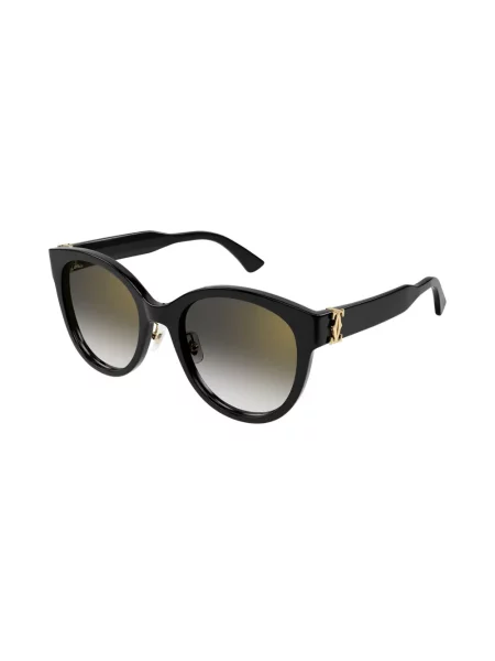 Ochelari de soare ochi de pisică Cartier Eyewear negru