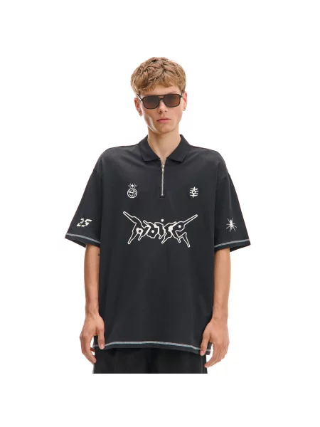 Cropp сорочка поло чорна
