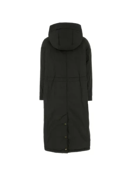 Lung reversibil geacă parka Max Mara din canvas negru