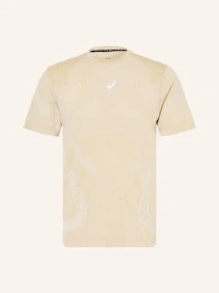 Asics Běžecké Tričko Road Seamless Ss krémová šedé