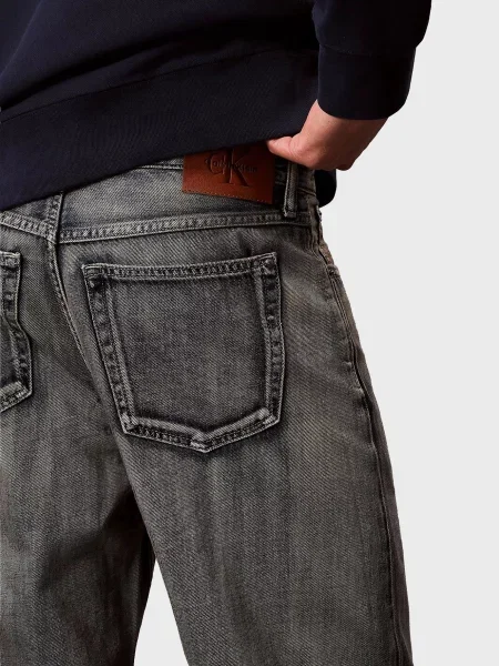 Прямі джинси Calvin Klein Jeans сірі