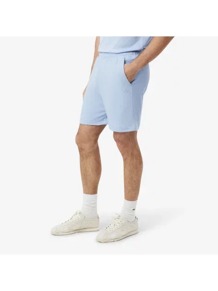Lacoste Szorty Z Teksturowanego Dżerseju niebieski
