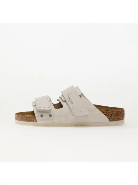 Klapki Birkenstock zamszowe białe